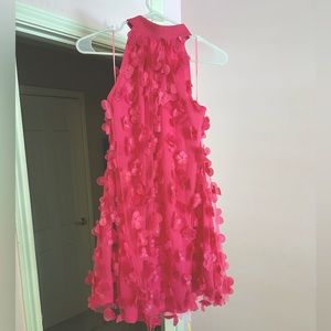 STUNNING floral butterfly pink mini dress